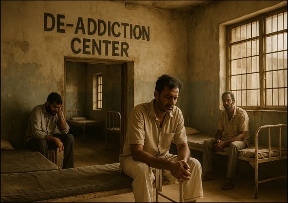 Limited number of De-addiction and Mentally Challenged Centers